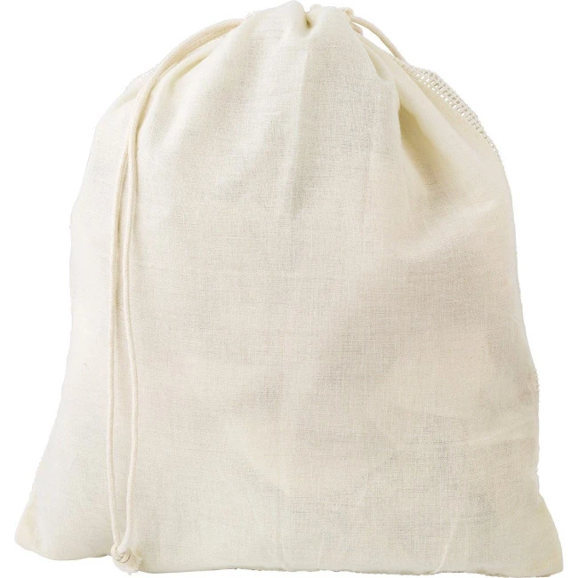 Organic cotton drawstring mesh bag