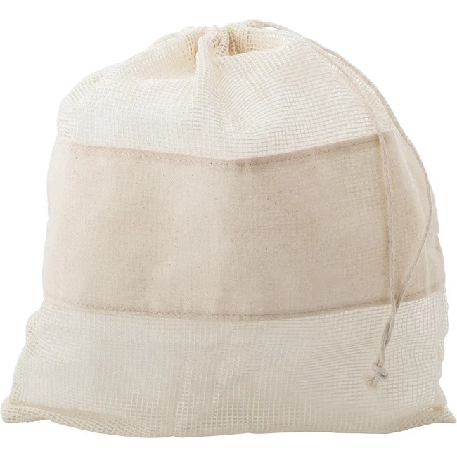 Natural cotton mesh bags