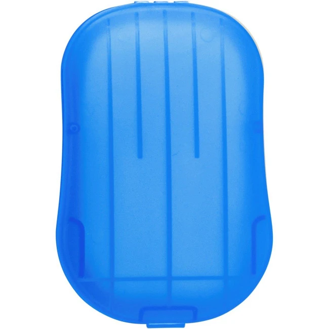 Plastic case with soap sheets