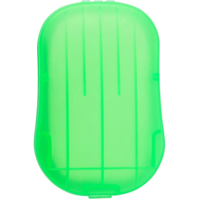 Plastic case with soap sheets