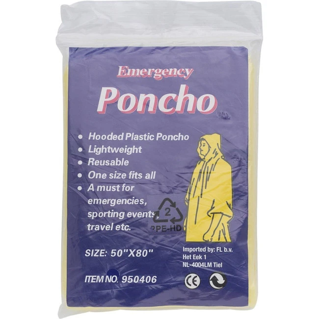 Foldable poncho