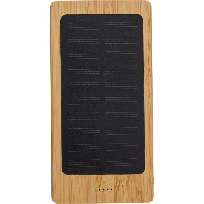 Bamboo solar power bank