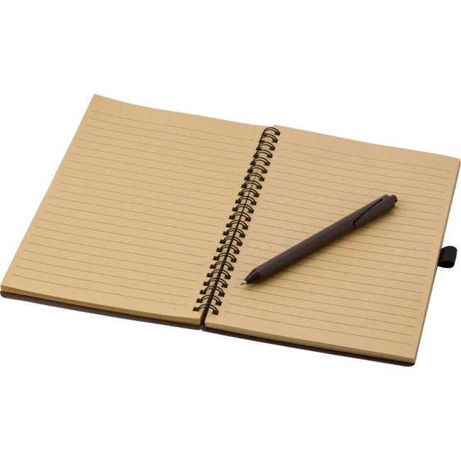 Coffee fibre notebook with pen (approx. A5)