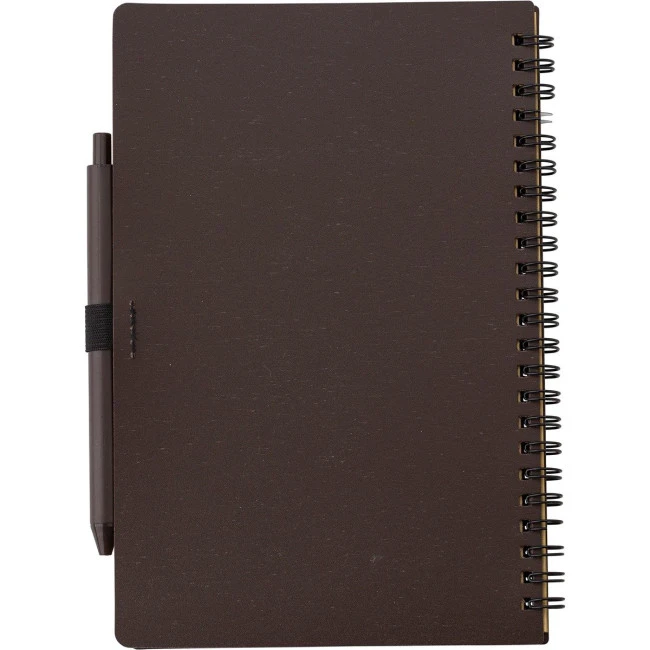 Coffee fibre notebook with pen (approx. A5)