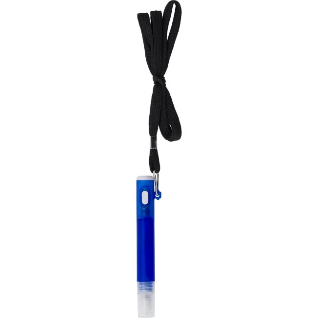 Lanyard with spray bottle and torch