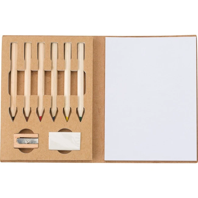 Cardboard colouring set