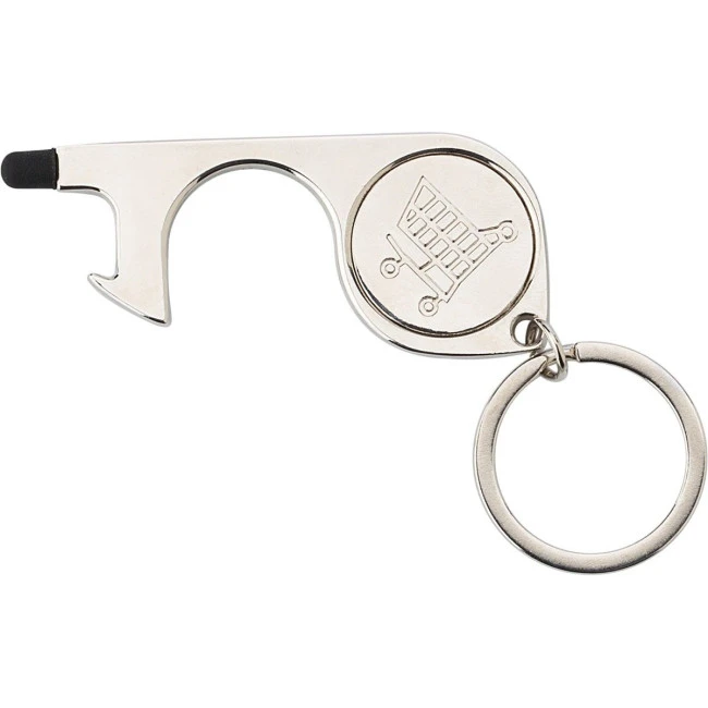 Metal door opener keyring