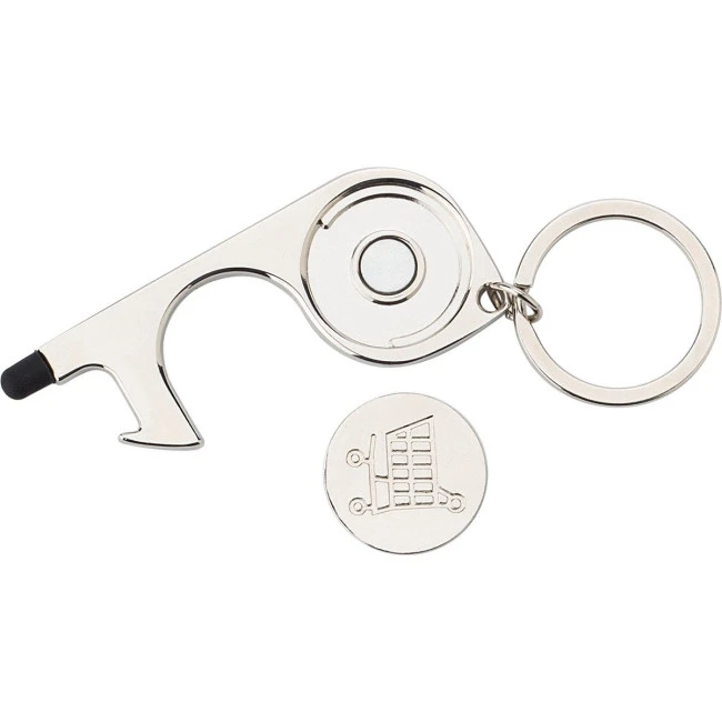 Metal door opener keyring