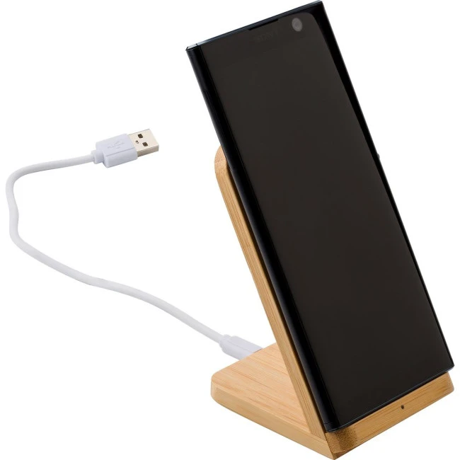 Bamboo phone holder