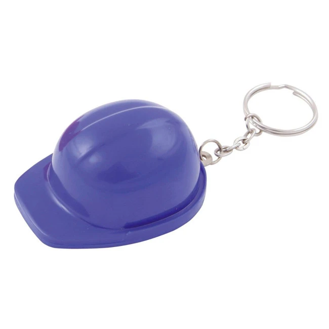 Hard hat bottle opener keyring