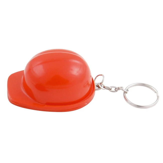 Hard hat bottle opener keyring