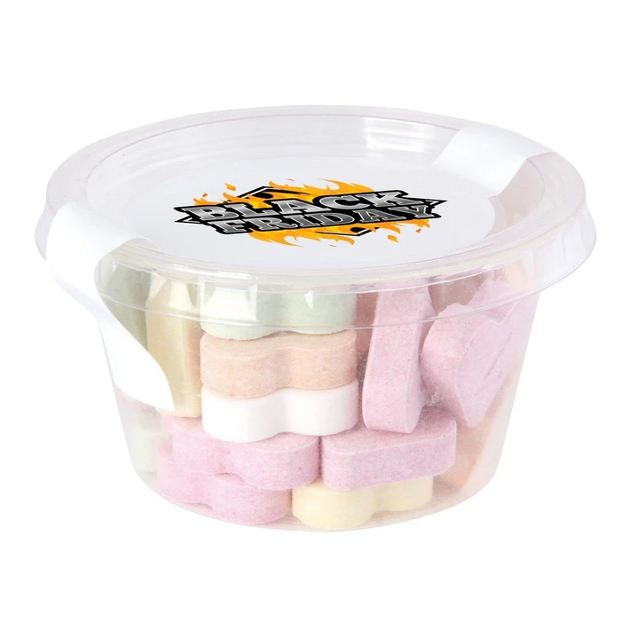 BioBrand medium sweet tub, fruit hearts 65gr