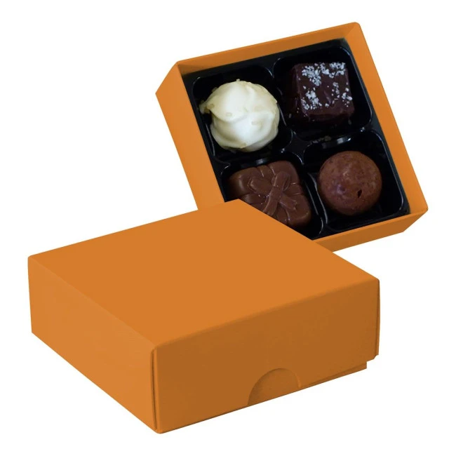 Chocolate box with 4 assorted chocolates and truffles