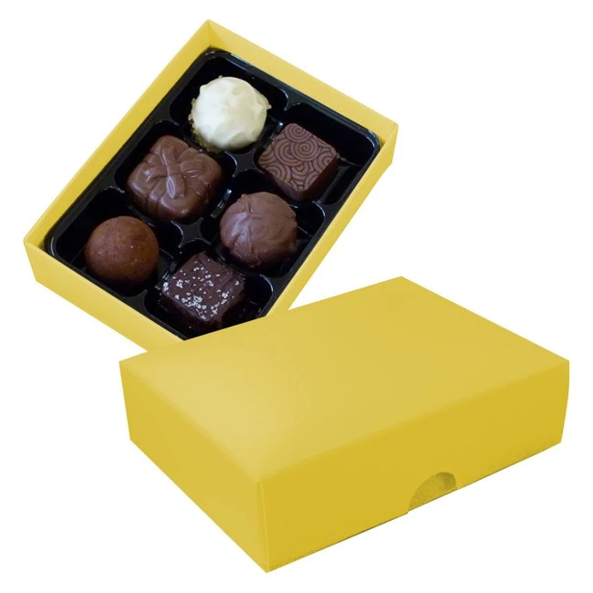 Chocolate box with 6 assorted chocolates and truffles