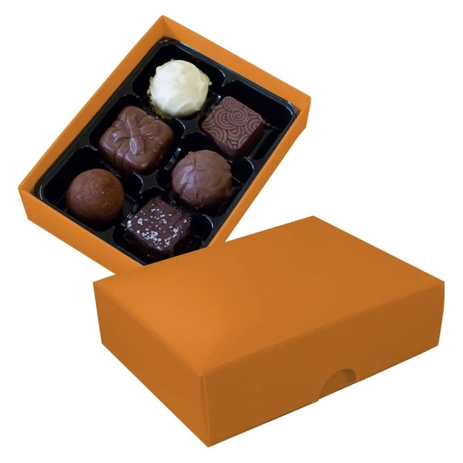 Chocolate box with 6 assorted chocolates and truffles