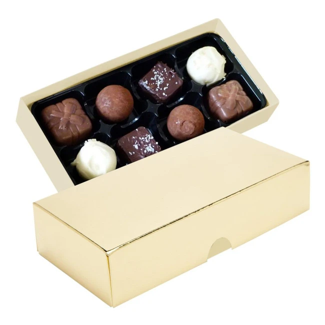 Chocolate box with 8 assorted chocolates and truffles