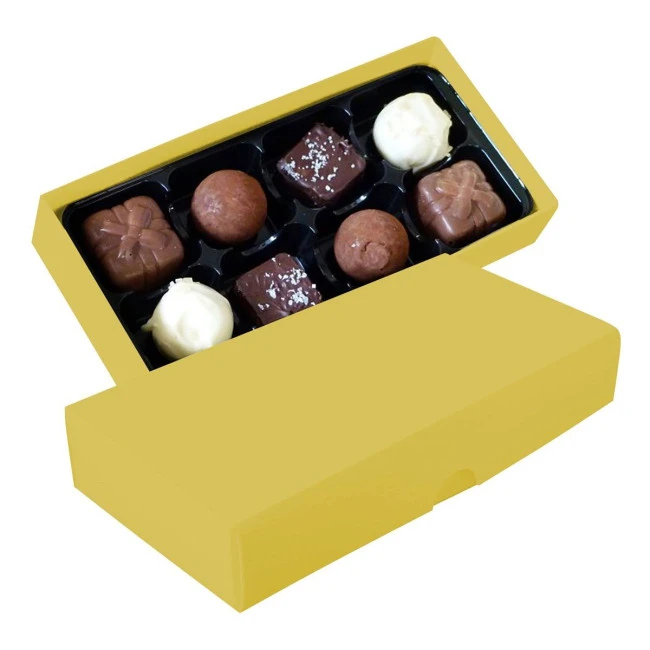 Chocolate box with 8 assorted chocolates and truffles