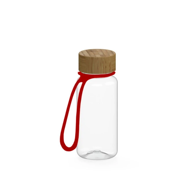 Drink bottle "Natural" clear-transparent incl. strap, 0.4 l