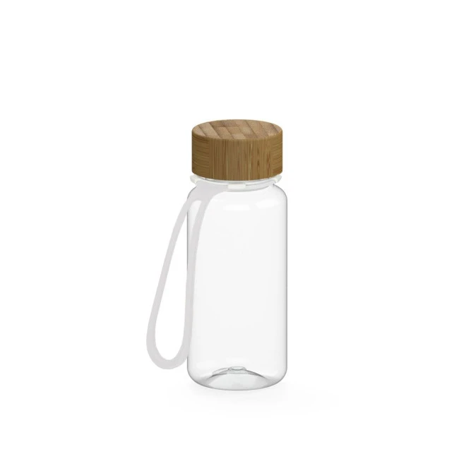 Drink bottle "Natural" clear-transparent incl. strap, 0.4 l