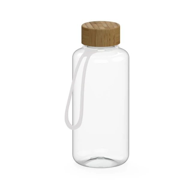 Drink bottle "Natural" clear-transparent incl. strap, 1.0 l