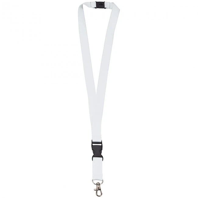 Polyester lanyard 20mm with buckle and hook