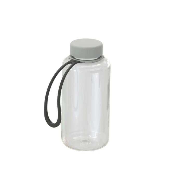 Drink bottle "Refresh" clear-transparent incl. strap, 0.7 l