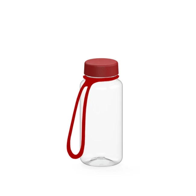 Drink bottle "Refresh" clear-transparent incl. strap, 0.4 l