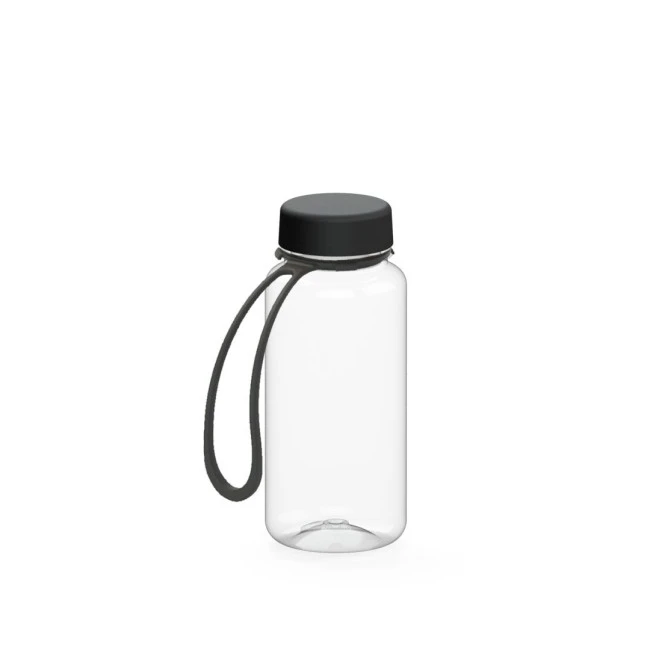 Drink bottle "Refresh" clear-transparent incl. strap, 0.4 l