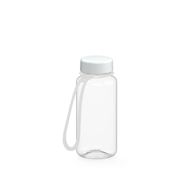 Drink bottle "Refresh" clear-transparent incl. strap, 0.4 l