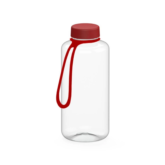 Drink bottle "Refresh" clear-transparent incl. strap, 1.0 l