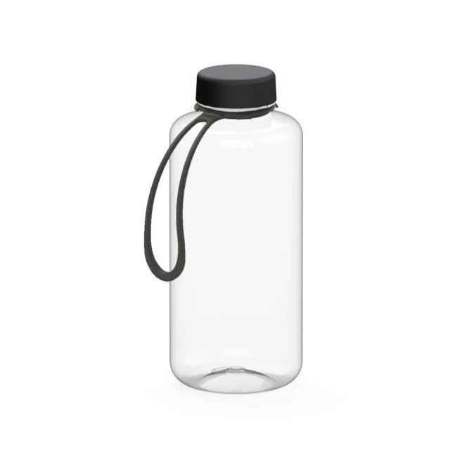 Drink bottle "Refresh" clear-transparent incl. strap, 1.0 l