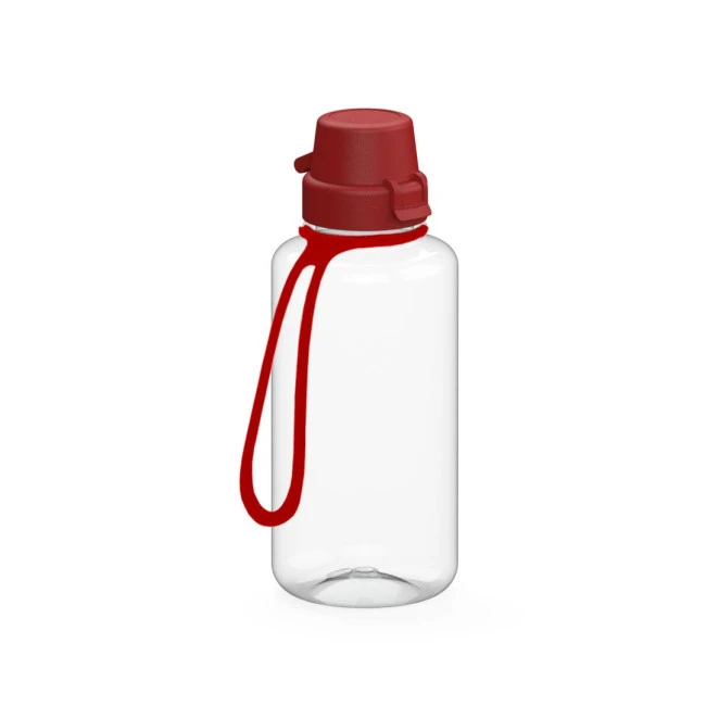 Drink bottle "School" clear-transparent incl. strap, 0.7 l