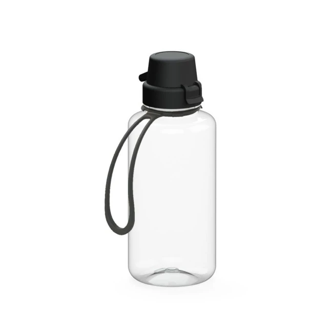 Drink bottle "School" clear-transparent incl. strap, 0.7 l