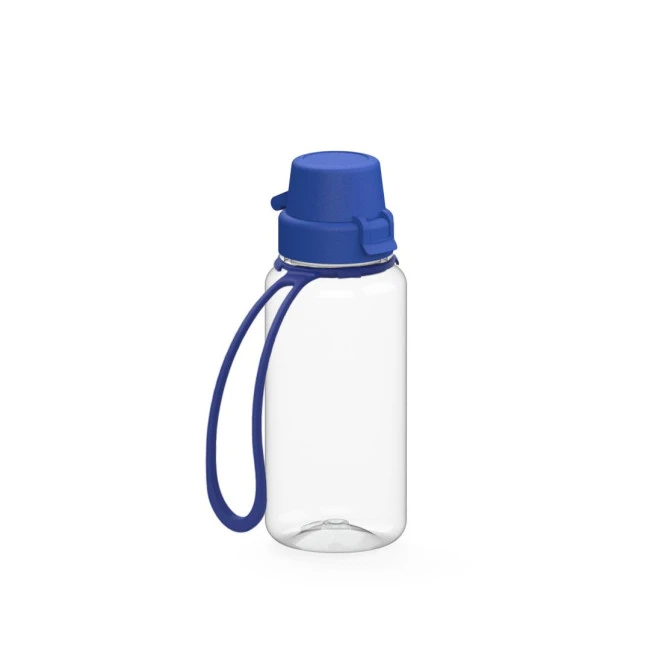 Drink bottle "School" clear-transparent incl. strap, 0.4 l