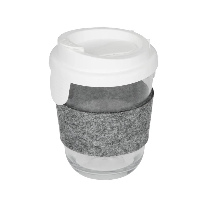 Coffee cup glass effect with sleeve