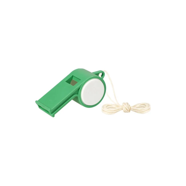 Whistle "Sport" with cord, duo-colour