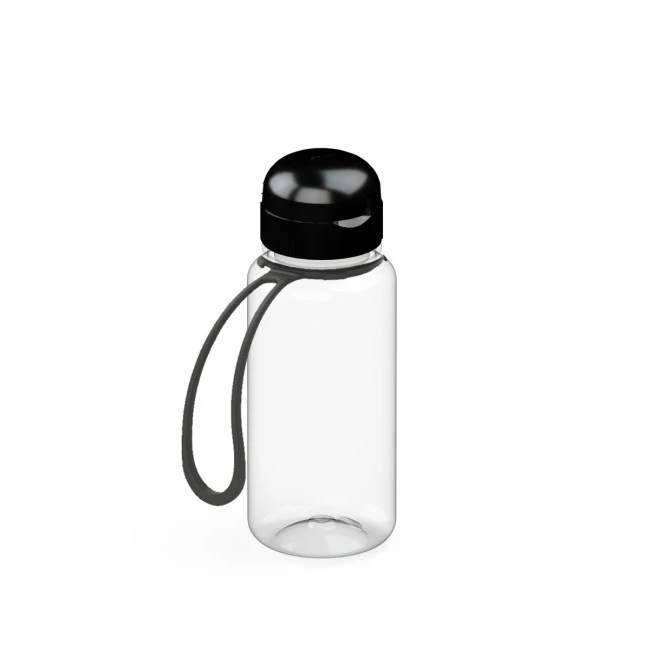 Drink bottle "Sports" clear-transparent incl. strap 0.4 l