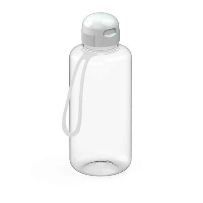 Drink bottle "Sports" clear-transparent incl. strap 1.0 l