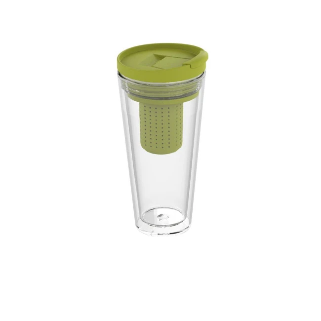 Mocha Insulated Cup With Tea Strainer