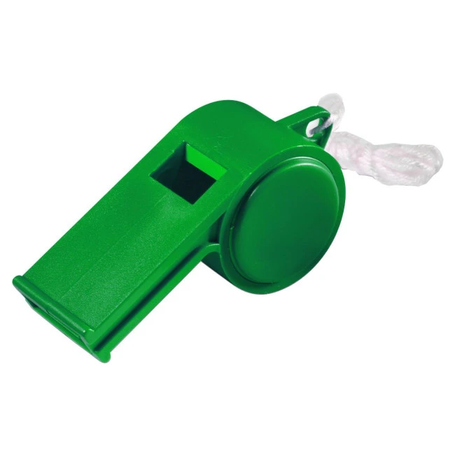 Whistle "Sport" with cord, duo-colour