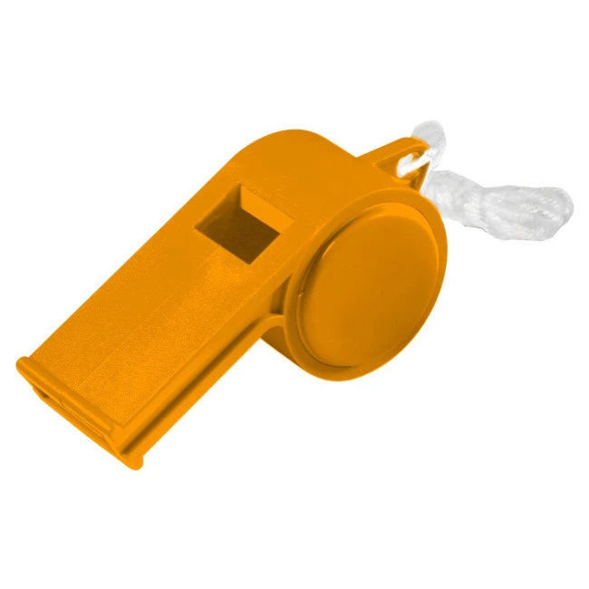 Whistle "Sport" with cord, duo-colour