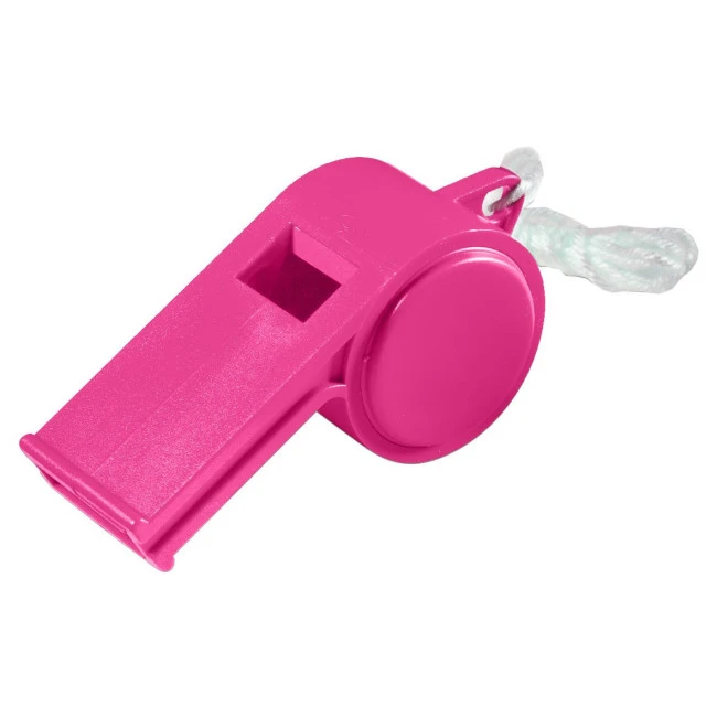 Whistle "Sport" with cord, duo-colour