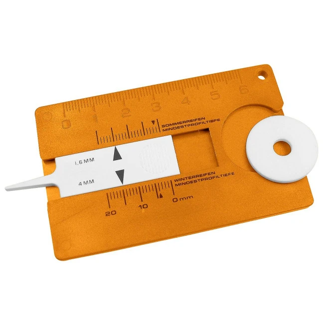 Tyre tread measuring device "Card"