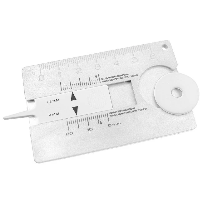 Tyre tread measuring device "Card"