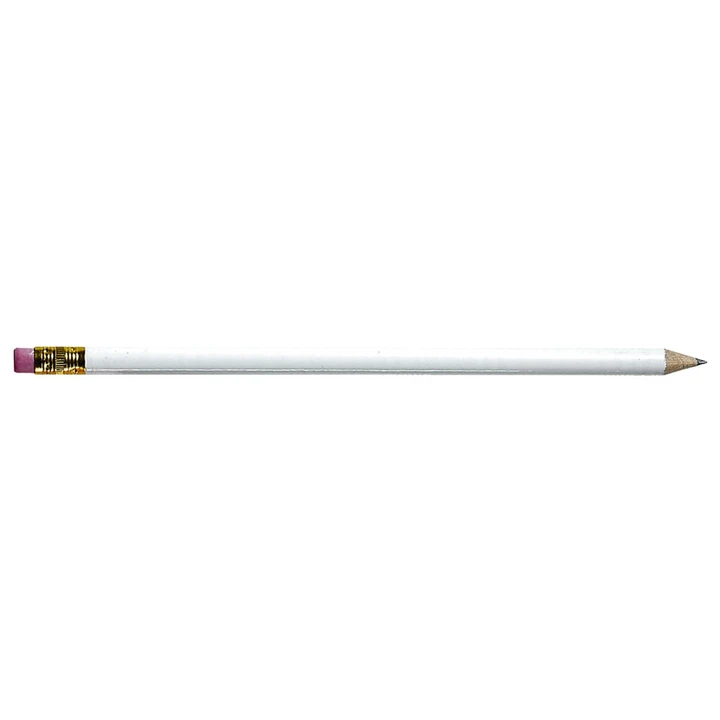 White Pencil With Eraser