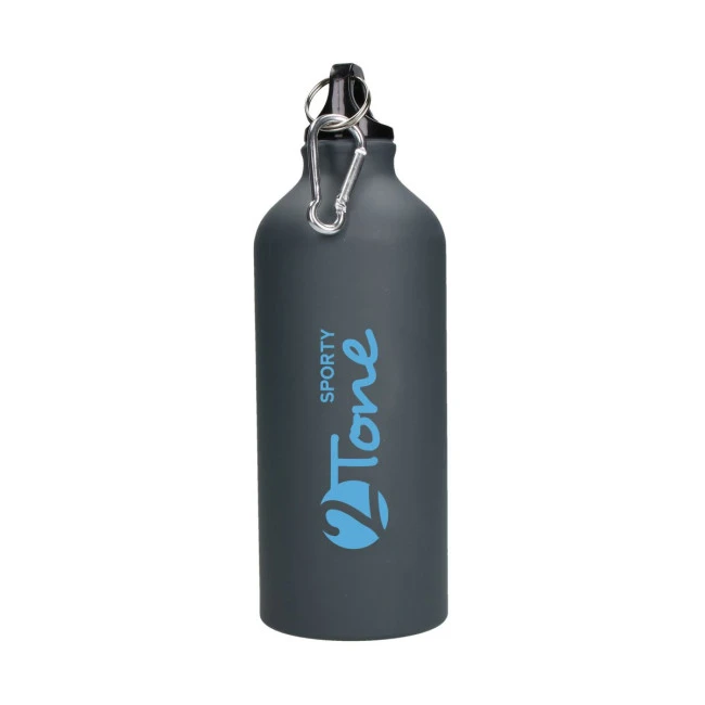 Aluminium Bottle "Sporty-2Tone" gungrey 0.6 l