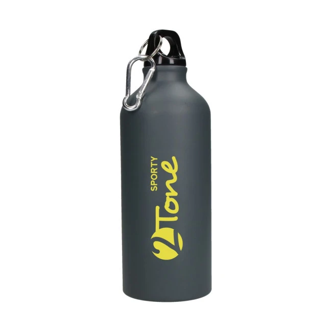 Aluminium Bottle "Sporty-2Tone" gungrey 0.6 l