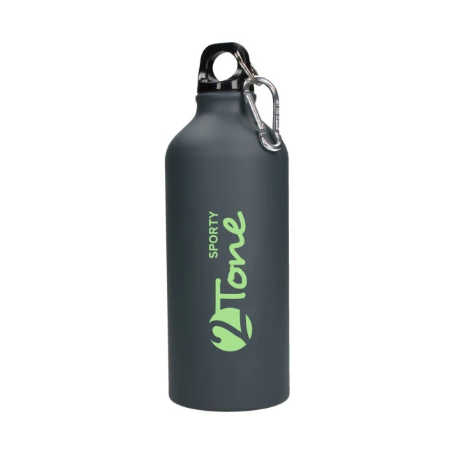 Aluminium Bottle "Sporty-2Tone" gungrey 0.6 l