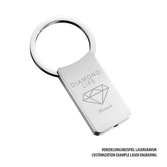 Large Classic Metal Keyring