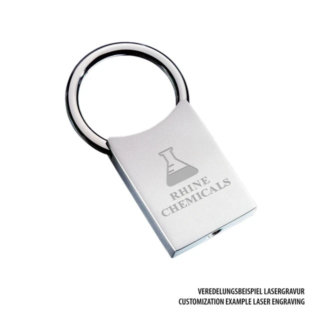 Large Classic Metal Keyring